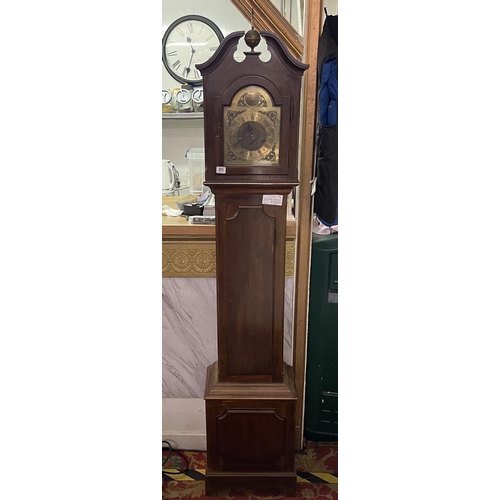 211 - TEMPIS FUGIT MAHOGANY CASE GRAND DAUGHTER CLOCK