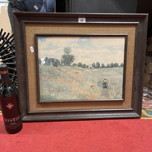 25 - FRAMED CLAUDE MONET PRINT TITLED 