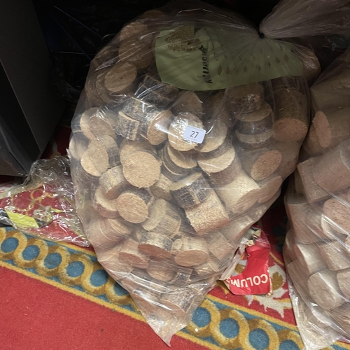 27 - 40KG BAG OF HARDWOOD BRIQUETTES