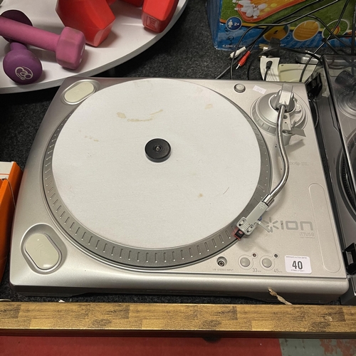 40 - ION ITTUSB RECORD DECK