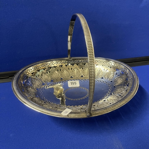 199 - MAPPIN AND WEBB POLISHED SILVER PLATED BASKET