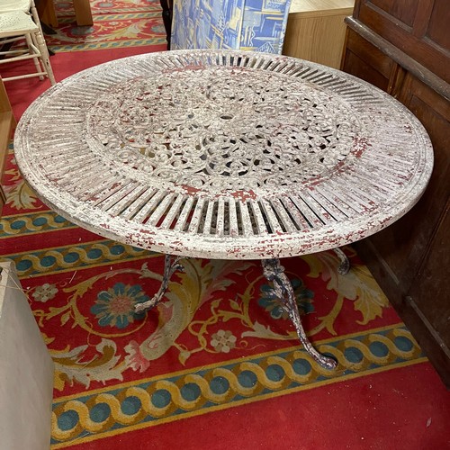 404 - VICTORIAN CAST IRON GARDEN TABLE