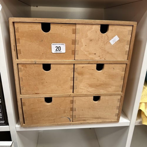 20 - SIX DRAWER CHEST