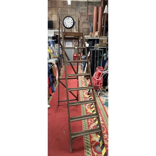 5 - VINTAGE WOODEN LADDERS