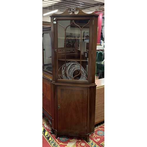 51 - MAHOGANY CORNER CABINET