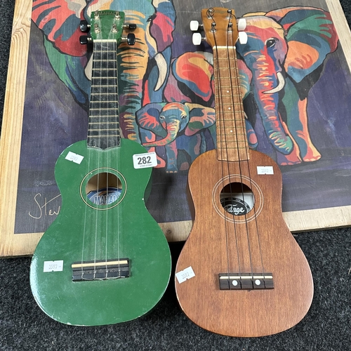 282 - 2 CHILDRENS UKULELES