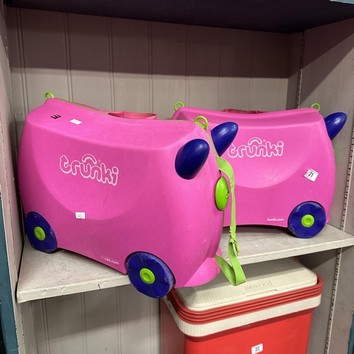 21 - TWO TRUNKI CASES