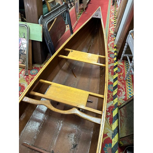 23 - LARGE HAND CRAFTED WOODEN BOAT(APPROX. 15’)