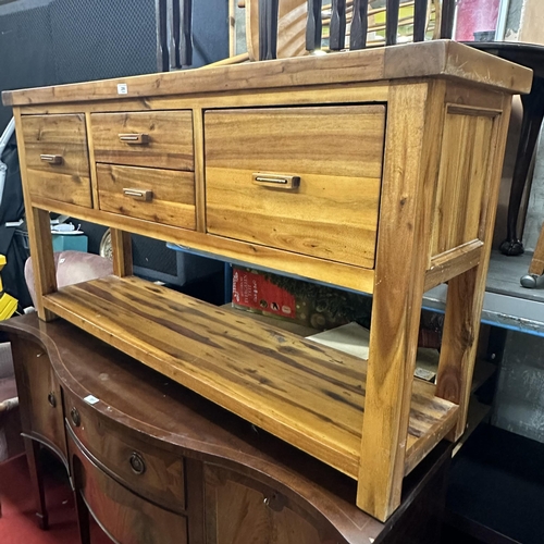 206 - SOLID WOOD SIDEBOARD