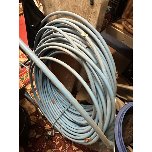 38 - QUANTITY OF BLUE PIPING