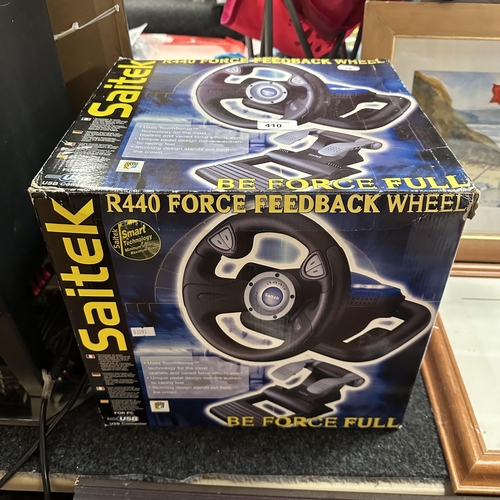 410 - SAITEK R440 FORCE FEEDBACK WHEEL