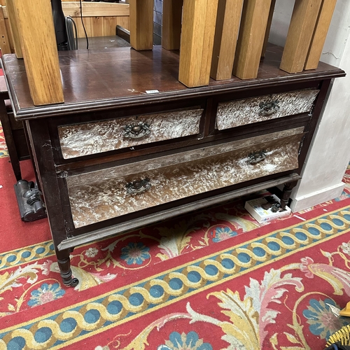 123 - EDWARDIAN CHEST OF DRAWERS