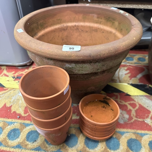 95 - TERRACOTTA GARDEN PLANTERS