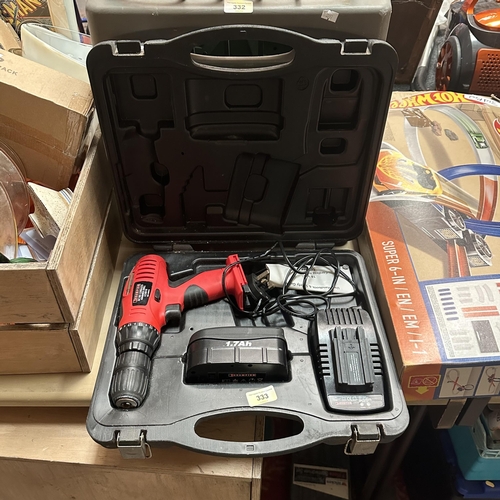 333 - BOXED CHAMPION CORDLESS HAMMER DRILL WITH CHARGER