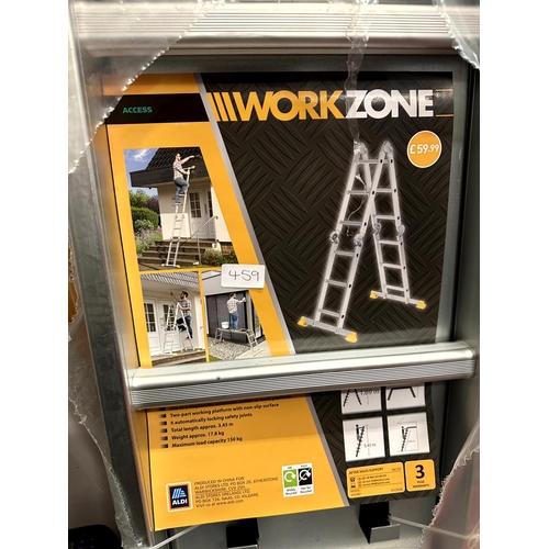 NEW WORK ZONE EXTENDABLE LADDERS