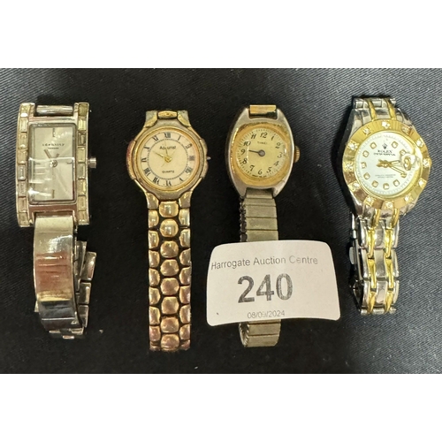 240 - 4 LADIES WATCHES