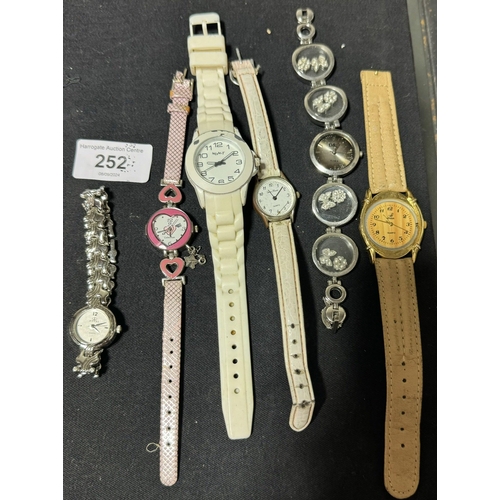 252 - SELECTION OF LADIES WATCHES