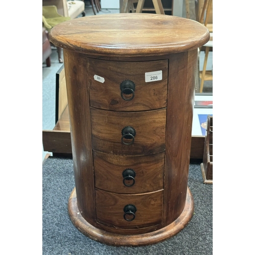 286 - CIRCULAR PEDESTAL CHEST (21H