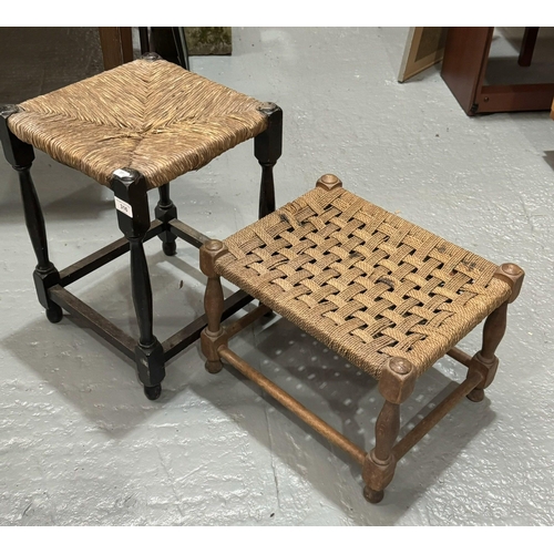 316 - TWO VINTAGE STOOLS