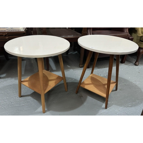 320 - PAIR OF DANISH LAMP TABLES (22H