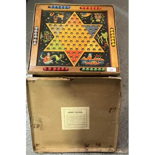 330 - VINTAGE CHINESE CHECKERS IN ORIGINAL BOX