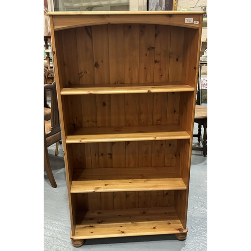 336 - SOLID PINE BOOKCASE (53H 30W 11D