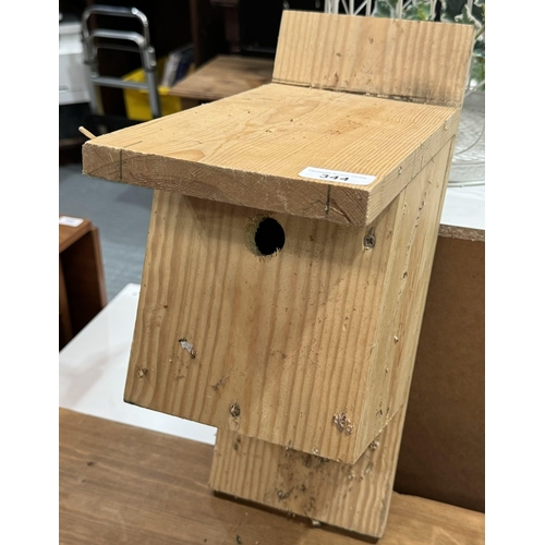 344 - SOLID TREATED PINE BIRD BOX