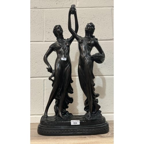 354 - STATUE OF TWO LADIES (24H