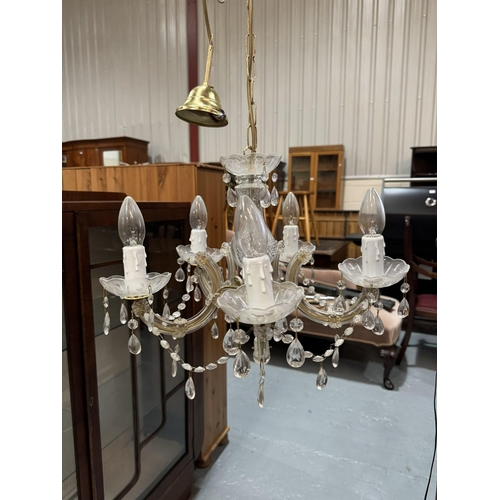 390 - 6 BRANCH CEILING LIGHT FITTING