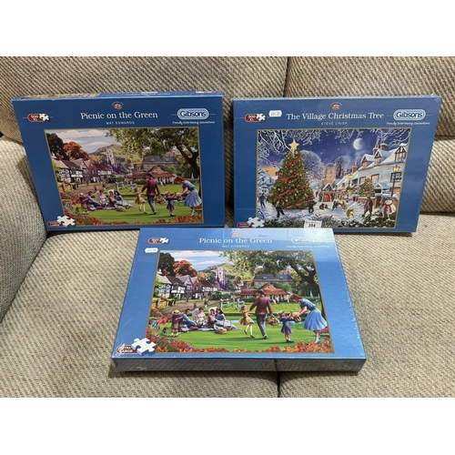 394 - 3 BRAND NEW JIGSAW PUZZLES