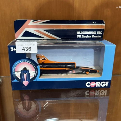 436 - BLOODHOUND SSC THE WORLDS FIRST 1000MPH SUPERSONIC CAR BY CORGI SCALE MODEL