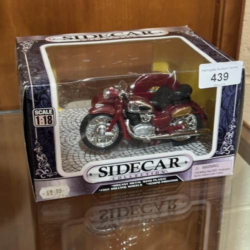 439 - BOXED SCALE MODEL SIDECAR COLLECTION