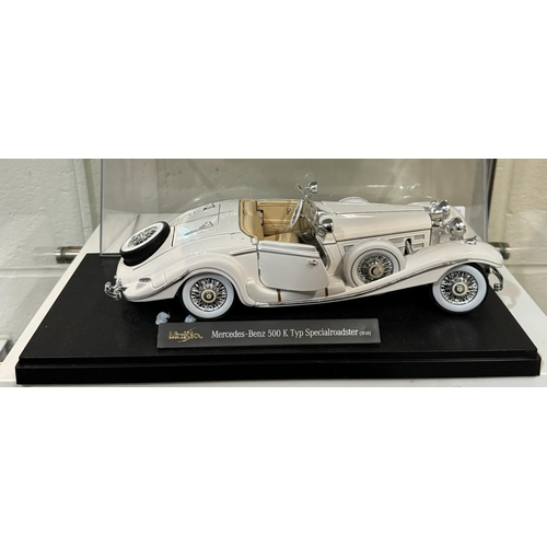 453 - CASED SCALE MODEL MAISTO MERCEDES-BENZ 500 K TYP SPECIAL ROADSTER (1936)