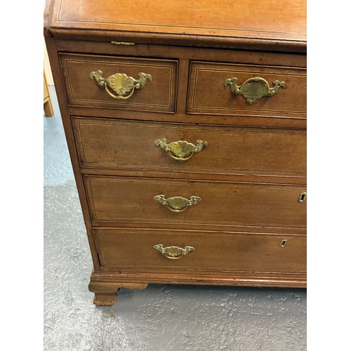 401 - VICTORIAN SHELL INLAID BUREAU