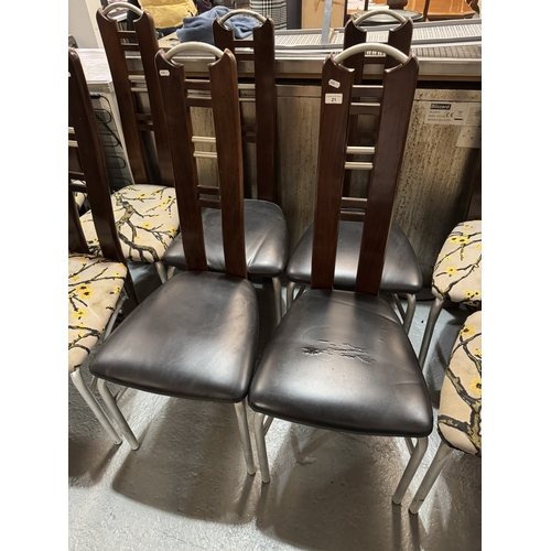 21 - FOUR RESTAURANT/DINING CHAIRS