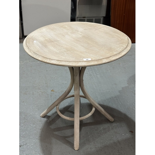 45 - PAINTED BENTWOOD TABLE