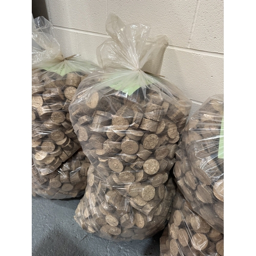 8 - TWO 40KG BAGS OF HARDWOOD BRIQUETTES