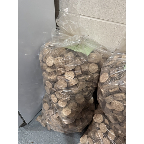 9 - TWO 40KG BAGS OF HARDWOOD BRIQUETTES