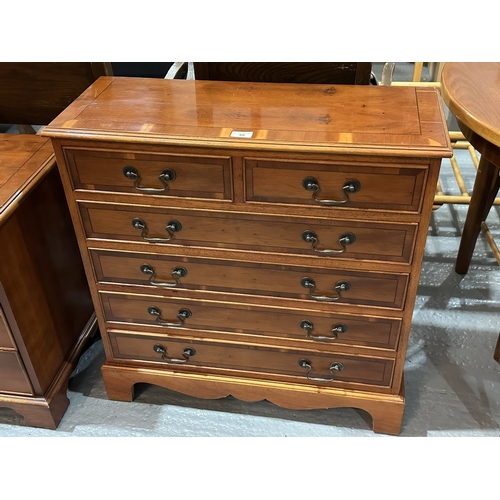 48 - YEWTREE SIX DRAWER CHEST