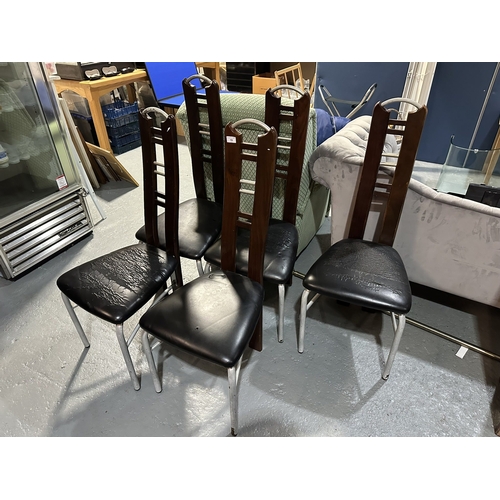 19 - FIVE DINING CHAIRS