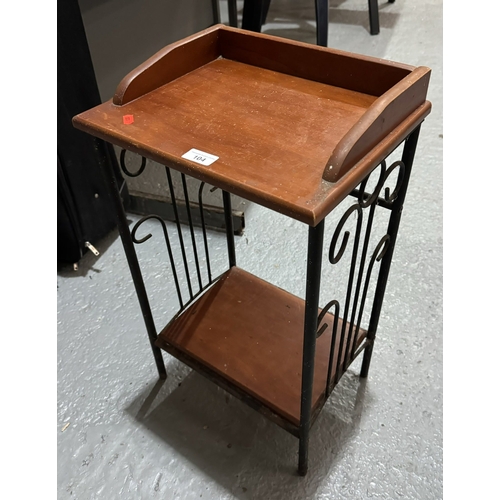 104 - WROUGHT IRON FRAMED TABLE