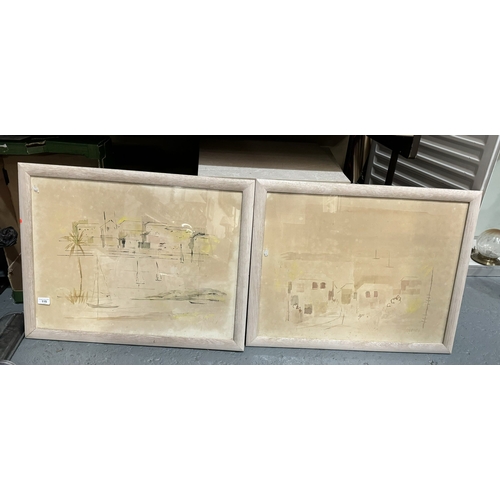 115 - PAIR OF ALFRED BIRDSEY WATERCOLOURS IN FRAMES