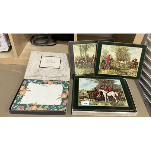 116 - SELECTION OF PLACE MATS