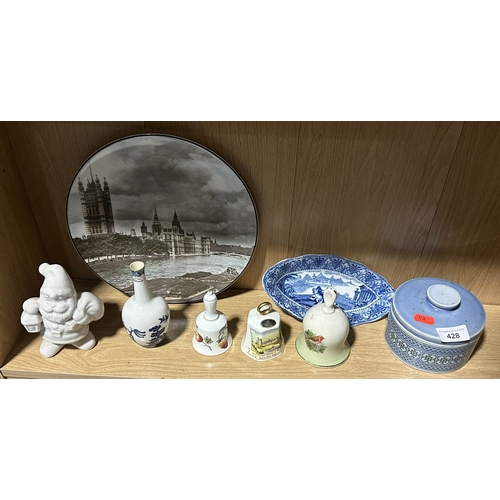 428 - SELECTION OF CHINA INCLUDING BELLS PLATES AND MORE…