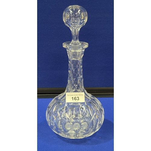 163 - ANTIQUE CRYSTAL DECANTER