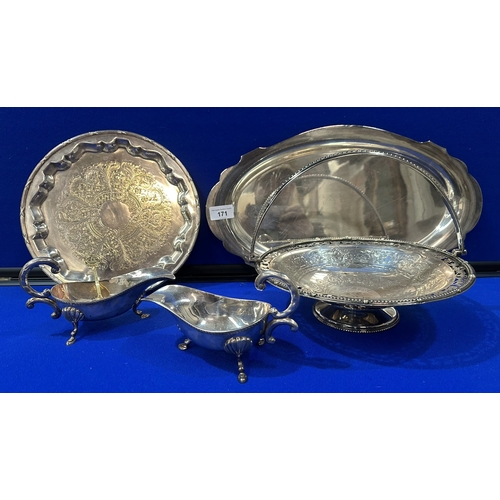 171 - SELECTION OF EARLY QUALITY SILVER PLATE ITEMS