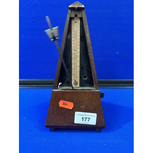 177 - VINTAGE TEAK METRONOME