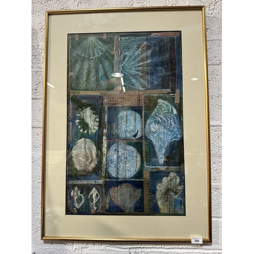 288 - FRAMED ORIGINAL PASTEL DRAWING SIGNED BY M.J.POPPLEWELL