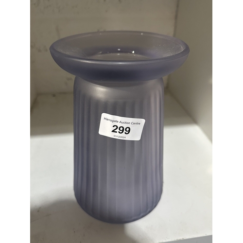 299 - CORRUGATED LILAC VASE