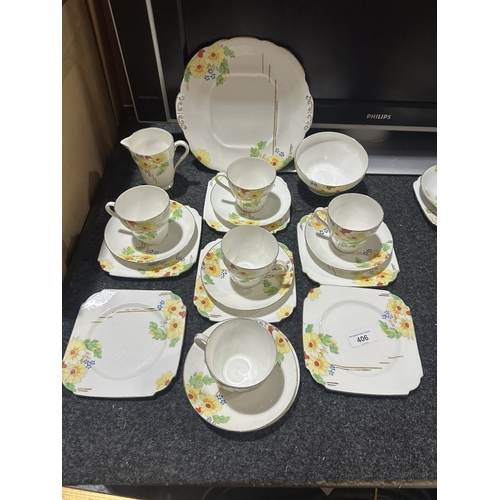 406 - ART DECO CHINA TEA SERVICE